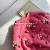 炸街女童立体毛球球花朵毛衣玫粉色针织衫套头设计感宝宝毛衣春秋