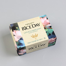 韩国狮王cj大米皂米时代莲花皂（清 ）香皂 RICE DAY洁面皂