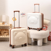 小型行李箱轻便儿童卡通子母箱，20寸可爱旅行箱小皮箱，女登机拉杆箱