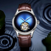 机械表镂空全自动手表，品牌瑞士机芯，士手表男2022简约时尚