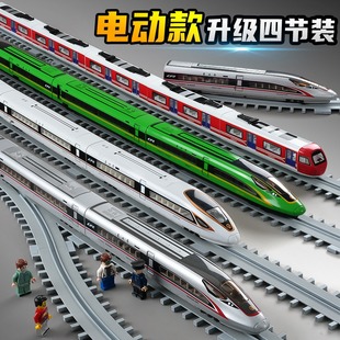 大号高铁火车玩具儿童仿真合金复兴号动车模型和谐号电动列车男孩