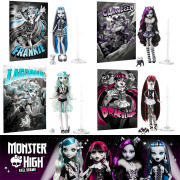 monsterhigh2023正版黑白，精灵怪物高中娃手办弗兰基斯坦