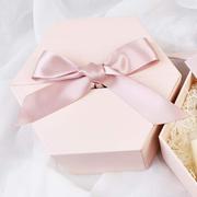 六边形盒伴娘伴手礼物盒子精美韩版ins风生日礼盒包装盒大号