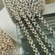 服饰配件水钻锆石小珍珠珠手工圈圈链手链项链耳饰品金色材料