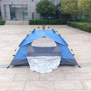 定制户外用品双层野营帐篷234人全自动帐篷弹簧式速开露营帐篷