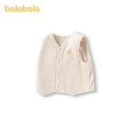 巴拉巴拉婴儿马甲加厚保暖儿童背心冬装夹棉天鹅绒两面穿舒适简约