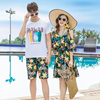 沙滩情侣装海边度假套装三亚蜜月，穿搭裙子显瘦泰国旅游大码衣服