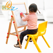 儿童画板家用双面磁性涂鸦写字板，可升降画架套装宝宝小黑板写字板