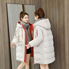 反季中长款羽绒棉服，女韩版宽松棉袄2023年冬装，小个子棉衣外套