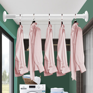阳台伸缩晾衣杆卫生间衣橱挂衣杆，宿舍柜内支撑横杆，免打孔衣柜杆子