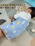 婴儿睡袋夏季薄款宝宝睡觉护肚子神器儿童防踢被肚兜围纱布防着凉