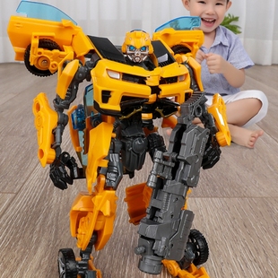变形大黄蜂玩具男孩儿汽车金刚7手办，模型恐龙机器人，合金正版5儿童