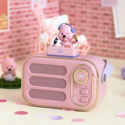 正版Zanmang Loopy露比粉色海狸便携迷你手机蓝牙音响创意礼物品