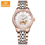 瑞士陶瓷女表机械表，白色女士手表，品牌品牌夜光手表