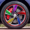 2017别克君威GS改装轮毂贴 君威GS轮毂划痕修复遮盖装饰贴碳纤维