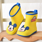 米奇米妮中小童加绒雨鞋防滑男女童胶鞋儿童卡通可爱雨靴宝宝水鞋