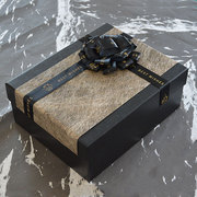 黑色盒长方形礼物盒子精美生日盒大号ins风节日包装盒