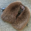 超大狐狸毛领子真毛方领帽领男女通用整皮冬季保暖大衣毛毛领(毛毛领)单卖