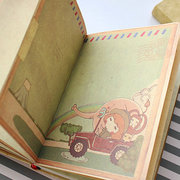 莫可可女孩手绘插画彩页精装本创意日记笔记本记事本子文艺手账本