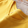 短袖女2023年夏季姜黄色(姜，黄色)宽松t恤半袖，纯棉体恤显瘦百搭打底上衣