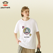 paulfrank大嘴猴短袖男款，夏季美式学院风潮，牌纯棉t恤男2024
