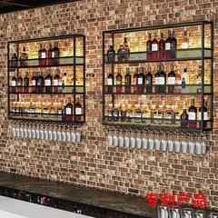 铁艺酒架壁挂式墙上餐厅红酒柜展示架酒吧吧台酒柜创意装饰置物架