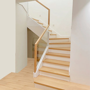 新多层实木楼梯踏步板强化复合复式网红钢结构loft公寓木地板厂品