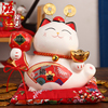 日本陶瓷招财猫摆件，小号陶瓷存钱储蓄罐家居创意生日礼物