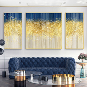抽象客厅装饰画三联轻奢晶瓷沙发背景墙壁画简约现代卧室床头挂画