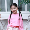 女童收腰花边洋气公主，卫衣韩国南大门童装，24春款长袖上衣425