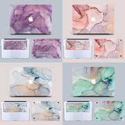 适用macbook case保护套苹果笔记本保护壳Air pro彩色彩绘大理石