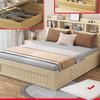 实木床1米5儿童床单人床箱体床12米多功能收纳床气压高箱储物