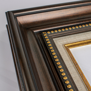 欧式油画框装裱数字油画外框，线条免组装空框带内衬3040可定制尺寸
