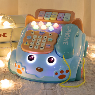 婴儿童玩具仿真电话机座机，幼男宝宝音乐，手机益智早教1一岁2小女孩