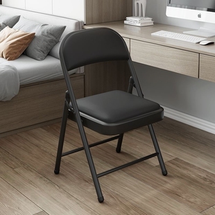 简易椅子靠背椅家用折叠便携办公椅会议椅电脑椅，餐椅宿舍凳子座椅