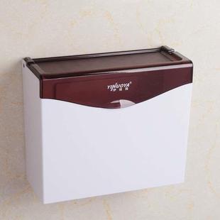 免打孔塑料纸盒 卫生间擦手纸纸巾盒浴室防水纸巾架 纸巾盒