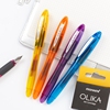 慕那美彩色钢笔学生练字钢笔慕娜美透明小钢笔笔+墨囊3支