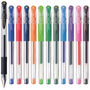 日本uniball三菱彩色中性笔UM151耐水性走珠笔0.38做笔记学生用