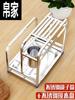 304不锈钢架座筷子筒一体置物架厨房用具用品收纳菜板砧板架