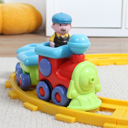 kdt儿童轨道车玩具电动小火车宝宝益智拼接轨道趣音效1-3岁小汽车