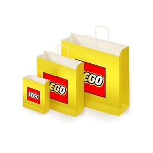 LEGO乐高购物纸袋包装手提袋袋积木袋子送礼袋中小号