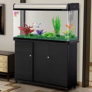 鱼缸水族箱中小型玻璃金鱼缸(金鱼缸)1米1.2米客厅，家用桌面生态小鱼缸