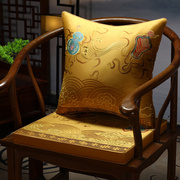 刺绣中式椅子坐垫茶椅圈椅太师椅垫红木实木家具防滑凳子座垫定制