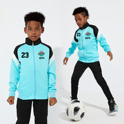 儿童足球训练服男童秋冬季长袖外套定制球衣运动队服足球运动套装
