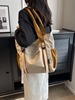 韩版大容量包包女质感帆布包女冬斜挎大包轻便流行大学生上课书包