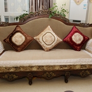 奢华欧式沙发垫布艺防滑坐垫飘窗垫咖色绒布70*21070*240