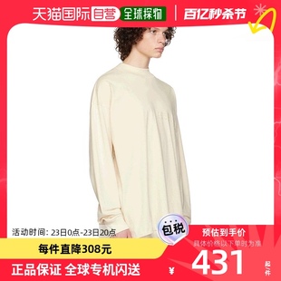 香港直邮潮奢 Essentials 男士灰白色棉质长袖 T 恤