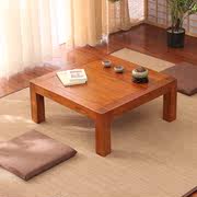 榻榻米桌子小茶几日式榆木方形茶桌实木阳台飘窗桌矮桌子地台炕桌
