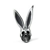 白木黑冰原创设计手工银饰925银兔女郎耳坠兔子耳钩个性骷髅耳钉
