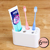 多功能牙刷架洗漱台座式自由组合电动牙刷牙膏置物架牙具分隔可拆
